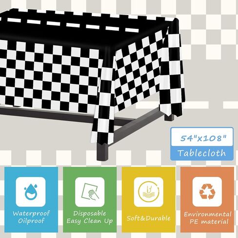 مجموعة أدوات مائدة حفلات أعياد الميلاد من GLGHMH، 41 قطعة، لوازم حفلات السباق للاستعمال مرة واحدة تتضمن مفرش طاولة واحد و20 طبقًا و20 منديلًا لتزيين طاولات حفلات أعياد الميلاد للأولاد والبنات والأطفال in Kuwait