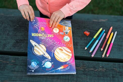 eeBoo: Solar System Sketchbook/60 Pages, Multicolor, Inspires Artists of All Ages, Allows Doodling, Coloring, Sketching, or Creative Artwork, Perfect for Children of All Ages in Saudi Arabia