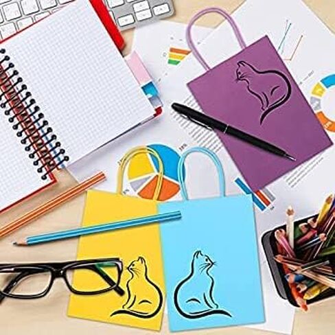 40 قطعة من حقائب هدايا الحفلات الورقية من كرافت، 10 ألوان من حقائب الهدايا الصغيرة بمقابض، حقائب هدايا لحفلات الأطفال، والاحتفالات، وحفلات استقبال المولود الجديد، وأعياد الميلاد، والحرف اليدوية، ومستلزمات الحفلات in Kuwait