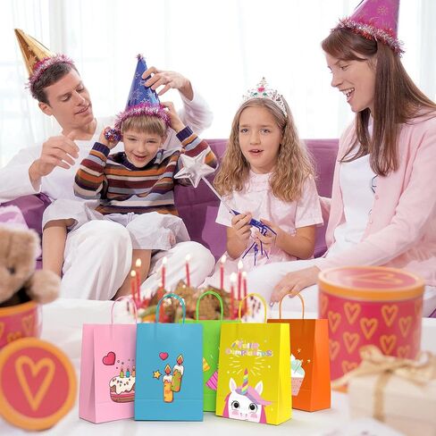 40 قطعة من حقائب هدايا الحفلات الورقية من كرافت، 10 ألوان من حقائب الهدايا الصغيرة بمقابض، حقائب هدايا لحفلات الأطفال، والاحتفالات، وحفلات استقبال المولود الجديد، وأعياد الميلاد، والحرف اليدوية، ومستلزمات الحفلات in Kuwait