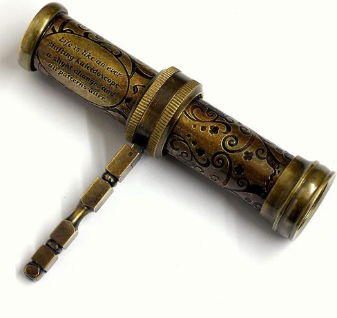 منظار نحاسي عتيق منحوت يدويًا من انتيكليشيوس مع مقبض نحاسي بمظهر عتيق مصنوع يدويًا لجميع الاعمار in Kuwait