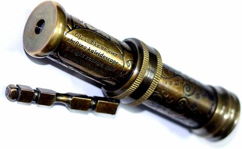 منظار نحاسي عتيق منحوت يدويًا من انتيكليشيوس مع مقبض نحاسي بمظهر عتيق مصنوع يدويًا لجميع الاعمار in Kuwait