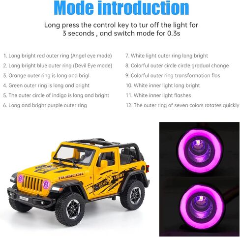 WOAEIUOS RC Light RC المصابيح الأمامية عيون الملاك مع 12 وضعًا لـ 1/24 RC الزاحف المحوري SCX24 AXI90081 AXI00002 AXI00001 AXI00006 AXI00005 in Kuwait