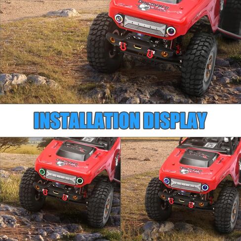 WOAEIUOS RC Light RC المصابيح الأمامية عيون الملاك مع 12 وضعًا لـ 1/24 RC الزاحف المحوري SCX24 AXI90081 AXI00002 AXI00001 AXI00006 AXI00005 in Kuwait