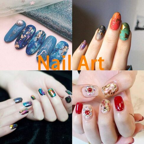 جوير اوراق ذهبية من 100 قطعة - رقائق ذهبية لاوراق الاظافر 5.5 × 5.5 انش، ورق ذهبي للفنون والرسم والتذهيب والحرف اليدوية والديكور + قطعتين من فرشاة التذهيب in Kuwait