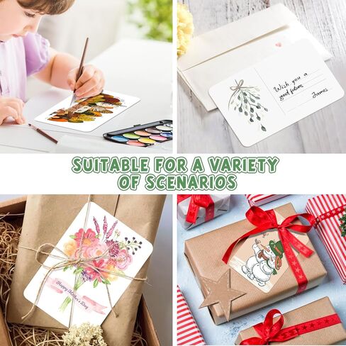 بطاقات بريدية بألوان مائية، 24 ورقة مقاس 4 × 6 بوصات ورق ألوان مائية فارغ 140 رطل (300 جرامًا للمتر المربع)، بطاقات ألوان مائية فارغة، لوازم ألوان مائية لوازم فنية للبالغين، ملاحظات شكر، دعوات، بطاقات تهنئة in Kuwait