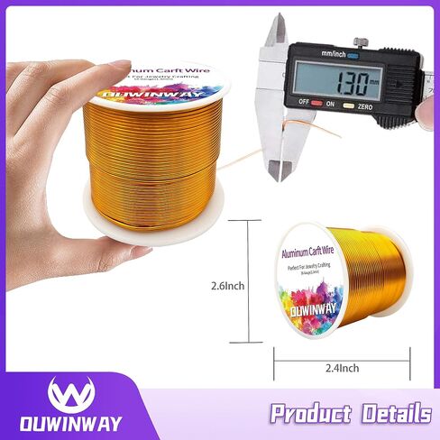 16Gauge Silver Aluminum Crafts Wire 154FT, for Jewelry Crafting, Gemstone Metal Coiling, Sculpting, Armature, Jewelry Making Beading Floral Soft DIY Metal Craft Art Wires Colored and Soft in Saudi Arabia