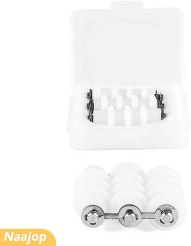 مكواة فرد الأسلاك الناعمة المصنوعة من النايلون من Naajop لصنع المجوهرات، مقبض صغير 0.5-2 مم DIY أدوات لف خط سلك ألومنيوم حرفية، 3 بكرات in Kuwait