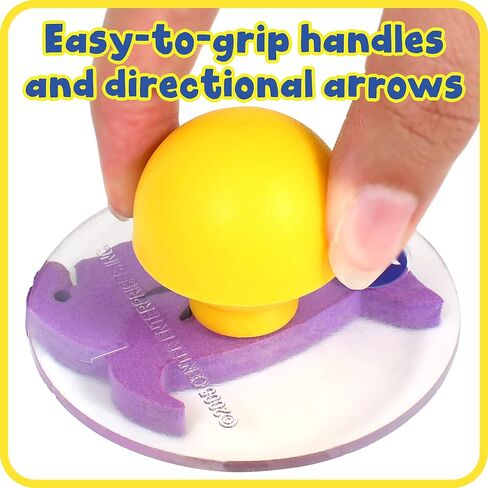 READY 2 LEARN Giant Stampers - Sea Creatures - Set of 10 - Easy to Hold Foam Stamps for Kids - Arts and Crafts Stamps for Displays, Posters, Signs and DIY Projects in Saudi Arabia