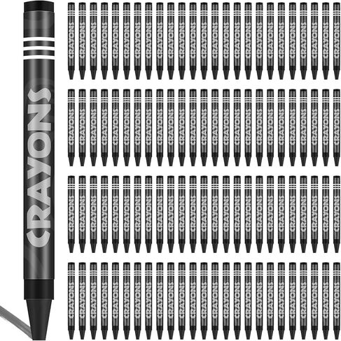 Tenceur 100 Pcs Single Color Crayons Bulk Crayons Coloring Party Favors Pastels Set for Adults Teacher Painting Classrooms Groups Party Art Gifts Supplies(White) in Saudi Arabia