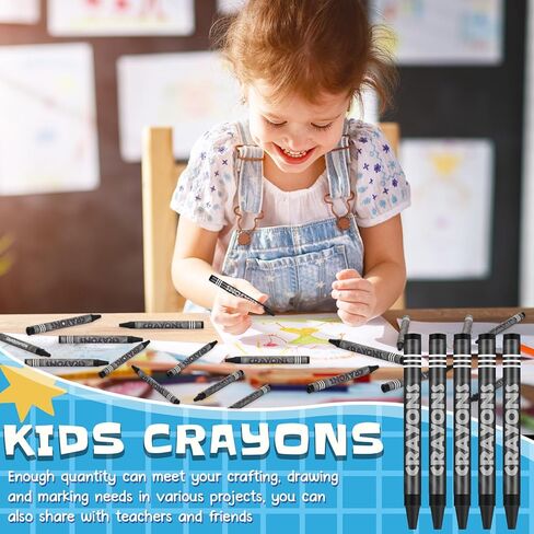 Tenceur 100 Pcs Single Color Crayons Bulk Crayons Coloring Party Favors Pastels Set for Adults Teacher Painting Classrooms Groups Party Art Gifts Supplies(White) in Saudi Arabia