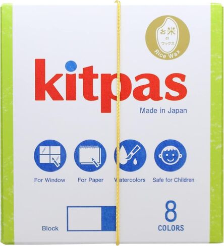 كيت باس اقلام تلوين كبيرة من 12 لون - اقلام تلوين ساطعة وجريئة لأي سطح تقريبًا بما في ذلك الورق والزجاج والمرايا in Kuwait