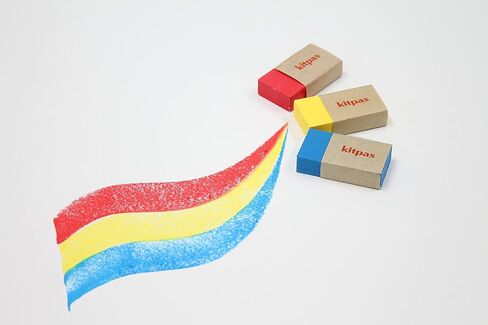 كيت باس اقلام تلوين كبيرة من 12 لون - اقلام تلوين ساطعة وجريئة لأي سطح تقريبًا بما في ذلك الورق والزجاج والمرايا in Kuwait