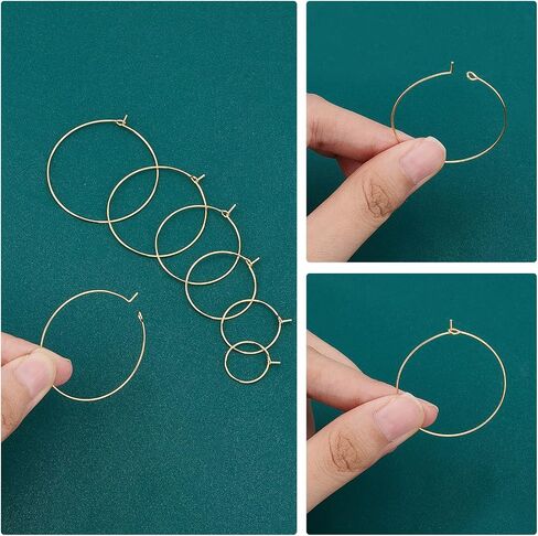 UNICRAFTALE Ear Wine Stainless Steel Hoop Earring Findings Hypoallergenic Earring Hoops for Women Hoop Earrings Making in Kuwait