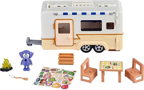 Bluey Caravan Adventure Playset, with 2.5" Jean Luc Figure in Saudi Arabia