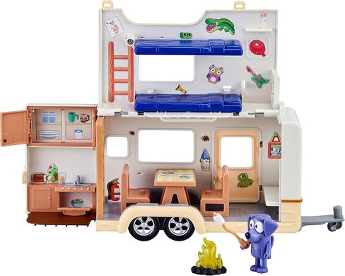 Bluey Caravan Adventure Playset, with 2.5" Jean Luc Figure in Saudi Arabia