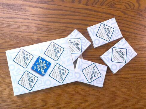 Regal Games 52 Blank Playing Cards to Write On - Custom Blank Deck of Cards - (2.5" x 3.5") Cardstock White Poker Size - 1 Pack, 52 Cards in Saudi Arabia