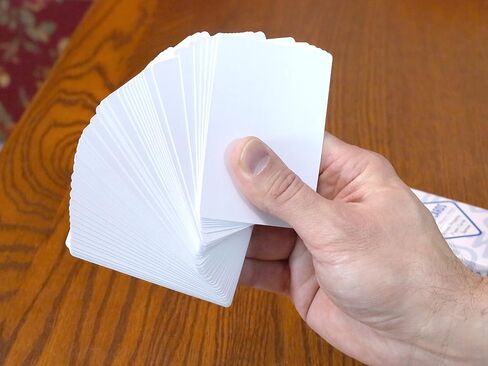 Regal Games 52 Blank Playing Cards to Write On - Custom Blank Deck of Cards - (2.5" x 3.5") Cardstock White Poker Size - 1 Pack, 52 Cards in Saudi Arabia