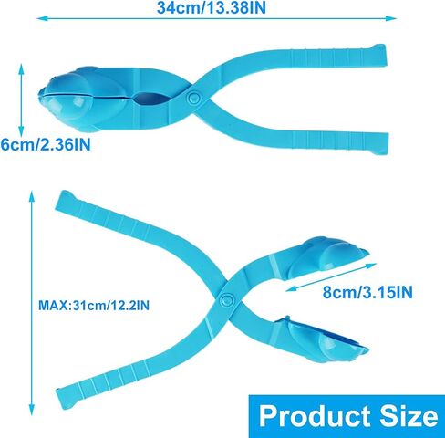 4Pcs Large Size Duck Snowball Maker Clip, Snowball Maker Tool, Perfect Outdoor Play Snow or Sand Toys for Kids and Adults-Duck Shape in Saudi Arabia