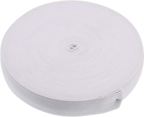 برشلونيتا | 50 ياردة × 1 بوصة | خياطة مرنة | بكرة شريط مطاطي | لفافة متماسكة، قابلة للتمدد، إيلستان حرفية | صنع في الولايات المتحدة الأمريكية (أسود) in Kuwait