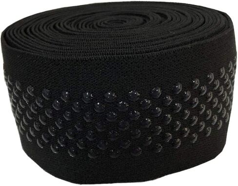 Dot Silicone Elastic Tape No Slip for Garment Accessory & Headband 5Yards per Roll (1'') in Saudi Arabia
