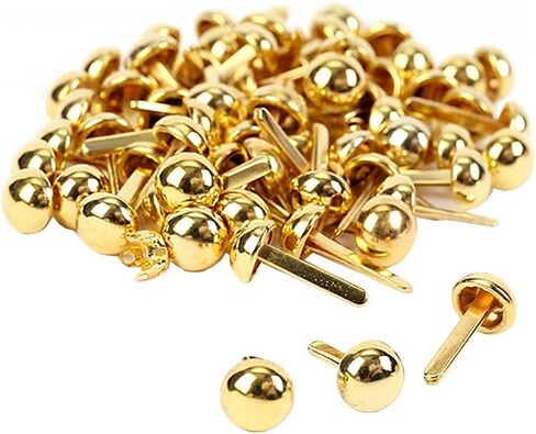 500 Pcs 10mm Round Paper Fasteners Brads Scrapbooking DIY Supplies for Art Crafting Crafts DIY Projects Black in Kuwait