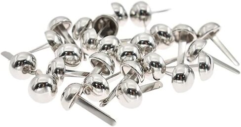 500 Pcs 10mm Round Paper Fasteners Brads Scrapbooking DIY Supplies for Art Crafting Crafts DIY Projects Black in Kuwait
