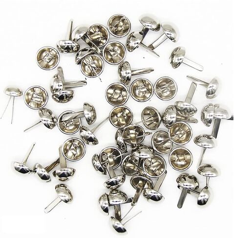500 Pcs 10mm Round Paper Fasteners Brads Scrapbooking DIY Supplies for Art Crafting Crafts DIY Projects Black in Kuwait