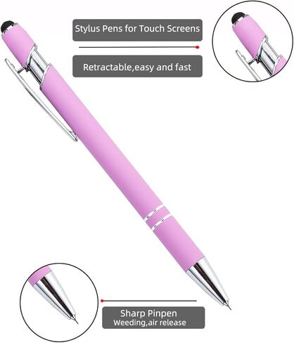 6 Pieces Weeding Pen Tool Refills for Touch Screen Series Weeding Pen Replace Air Release Tool Fine Point Pin Pen Refill Lead Cartridge Replacement Craft Vinyl Accessories(Replaced Refills, 6) in Kuwait