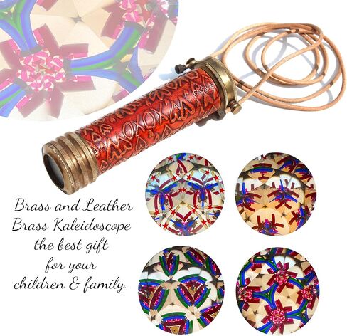 افضل هدية مصنوعة يدويا من النحاس الاصفر - مظهر عتيق - لمسة نهائية عتيقة - مشكال للاطفال والاصدقاء والعائلة والاطفال هدية عيد الحب - عدسات عاكسة ثلاثية الابعاد هدية الكريسماس in Kuwait