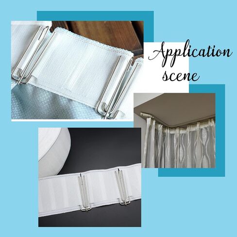 GORGECRAFT 10Yds/9m Curtain Pleat Tape Drapery Heading Tape Flat White 100% Polyester Curtain Deep Pinch Tape Accessories Ribbons Pull for Making Pleated Curtains DIY Pinch Pleater in Saudi Arabia
