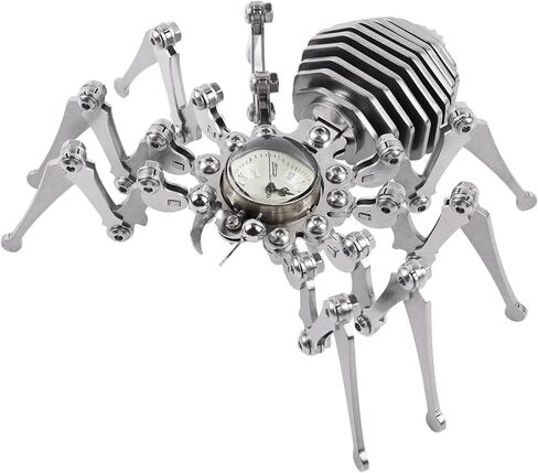 مجموعة نماذج عنكبوت معدنية ثلاثية الأبعاد من MENZOM، منشار معدني ميكانيكي ثلاثي الأبعاد من Spider King، نموذج قابل للفصل يدويًا من الفولاذ المقاوم للصدأ مع ساعة، ألعاب للكبار (لون معدني) in Kuwait