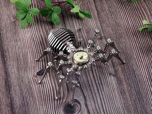 مجموعة نماذج عنكبوت معدنية ثلاثية الأبعاد من MENZOM، منشار معدني ميكانيكي ثلاثي الأبعاد من Spider King، نموذج قابل للفصل يدويًا من الفولاذ المقاوم للصدأ مع ساعة، ألعاب للكبار (لون معدني) in Kuwait