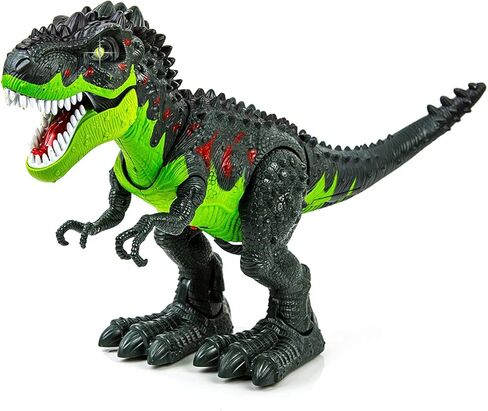 لعبة ديناصور المشي تي ريكس من تويزيري مع رذاذ لهب مقلد، وأصوات واقعية وأضواء نار حمراء على العيون in Kuwait