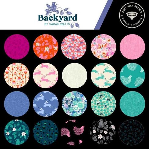 Backyard Layer Cake (42 Pieces) by Sarah Watts for Ruby Star Society (RS2084LC) in Kuwait