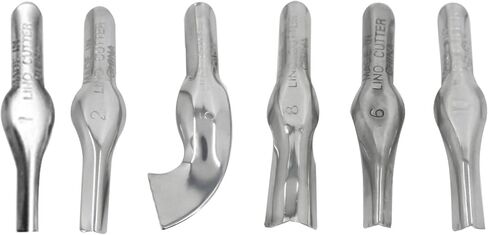 WerkWeit [12PCS]Rubber Carving Blocks Linoleum Block with Cutter Tools Stamp Making Kit Linoleum Cutter with 6 Types Blades and 12-Pack Carving Rubber Stamps for Stamp Carving, Printmaking in Kuwait