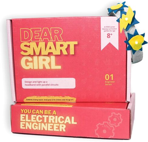 DIY Light-Up Headband: Electrical Engineering STEM Activity Kit, Build Confidence & Skills, Gift for Girls Ages 8-12, Award Winning STEM Education Activity in Kuwait