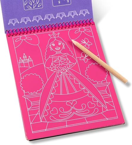 Melissa & Doug On the Go Scratch Art Activity Books Set - Fairy Tales, Favorite Things, Safari Animals in Kuwait