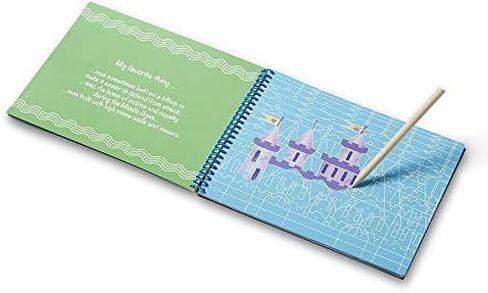 Melissa & Doug On the Go Scratch Art Activity Books Set - Fairy Tales, Favorite Things, Safari Animals in Kuwait