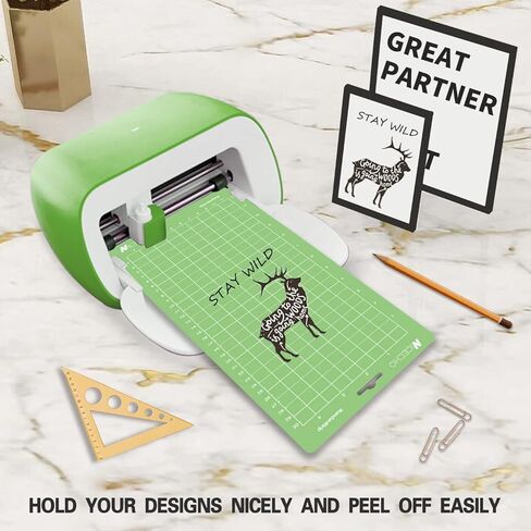 سجادة القطع من Nicecho لآلة Cricut Joy، 7 قطع من سجادات القطع (4 قطع 4.5×12 بوصة و3 قطع 4.5×6.5 بوصة)، ملحقات بديلة لسجادات القطع اللاصقة المتنوعة لملحقات Cricut Joy in Kuwait