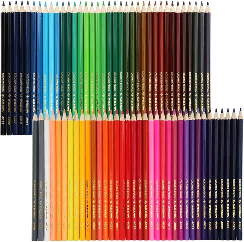 72 Count Colored Pencils Set, Professional Color Pencils for Adult Coloring Books, Soft Core Artist Sketching Drawing Pencils Drawing Supplies for Adults Kids, Back to School Art Supplies Kit in Kuwait