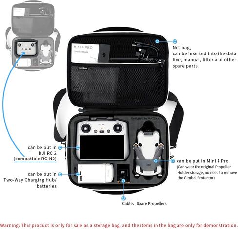 MAXCAM Carrying Case Compatible with DJI Mini 4 Pro in Kuwait