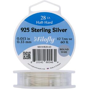 Filofly, 20 Gauge, 925 Sterling Silver Wire, Half Hard, Round, (5 FT) in Kuwait