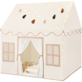 Senodeer Kids Play Tent with Star Lights, Tissue Garland - Toddler Bed Tent - Playhouse for Toddlers Indoor Kids Room - Kids Toys for Boy Girl Birthday Gift for Kids Age 3 Year Old