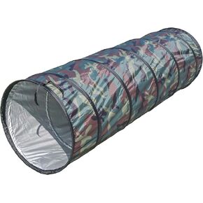 NARMAY® Play Tunnel Camouflage Pop Up Tunnel for Kids Indoor/Outdoor Fun - 19dia × 60L inch