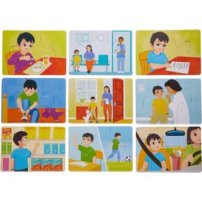 COGNISPRINGS - World Food Kids Puzzles, Thick Floor Puzzle, Educational Floor Puzzles for Kids Ages 4-8, 64-Piece Jigsaw Floor Puzzles, Fun, Vibrant & Easy to Grip, 57 x 39 cm