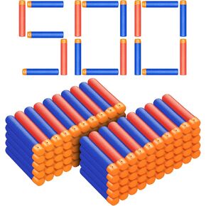 Forliver Refill Darts, 500 Pack Refill Bullets Compatible with Nerf Guns for Nerf N-Strike Elite Series Blasters Toy Guns. Children Kids Birthday Christmas Role Play Nerf Battle Game Gift in Kuwait