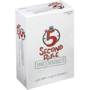 5 Second Rule Game Uncensored - Couples Romantic & Fun Adult Card Game for Date Night, Valentine’s Day, Anniversary, Bachelor & Bachelorette Parties - for Ages 17+