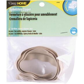 Dritz Home 44237 Nylon Upholstery Zipper, 72-Inch, Cream