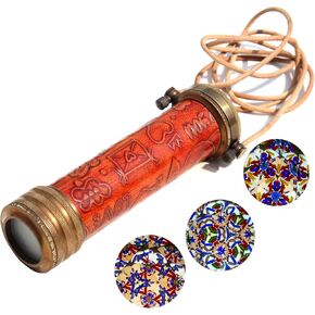 هدية مشكال نحاسية مصنوعة يدويًا - مظهر عتيق - لمسة نهائية عتيقة - مشكال عدسة مرآة ثلاثية الأبعاد للبالغين والأطفال مشكال ملتوي. in Kuwait